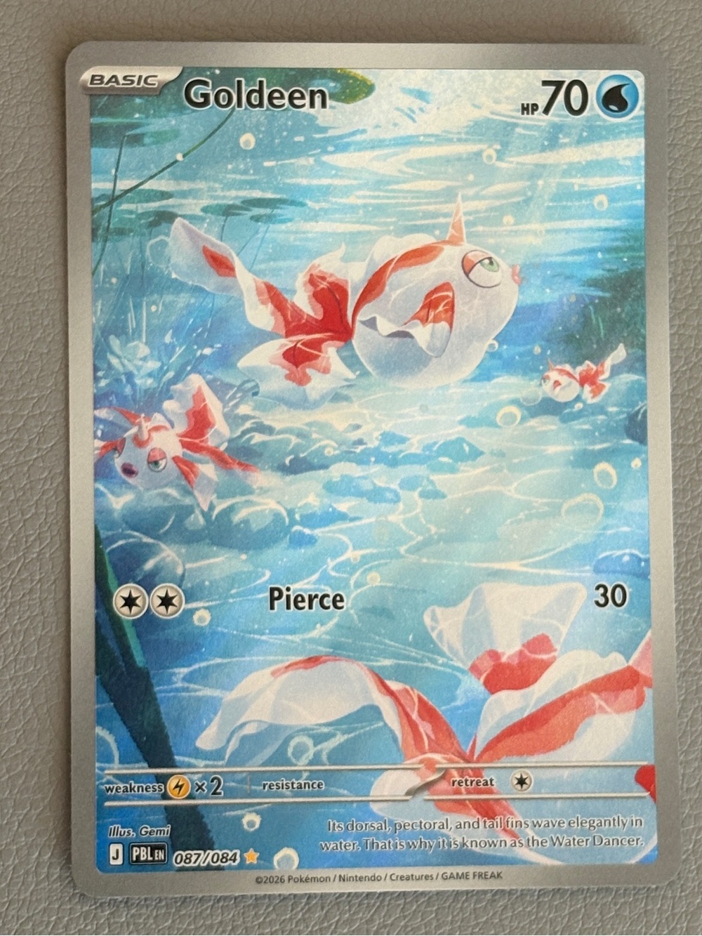 Goldeen 087/084 Illustration Rare ME05 Pitch Black Pokemon TCG NM 2026